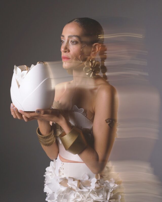 backstage-emna hussein-3d printed fashion brand backstage-emna hussein-3d printed fashion brand